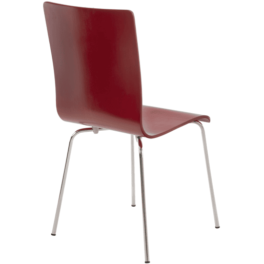 Juego de 4 Sillas de Espera Pepe Madera Rojo 47X43X87 cm Juego de 4 Sillas de Espera Pepe Madera Rojo 47X43X87 cm