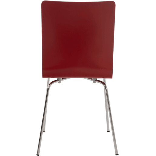 Juego de 4 Sillas de Espera Pepe Madera Rojo 47X43X87 cm Juego de 4 Sillas de Espera Pepe Madera Rojo 47X43X87 cm