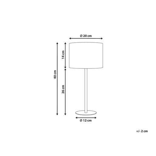 Beliani Candeeiro de mesa VINAZCO Beliani Candeeiro de mesa VINAZCO