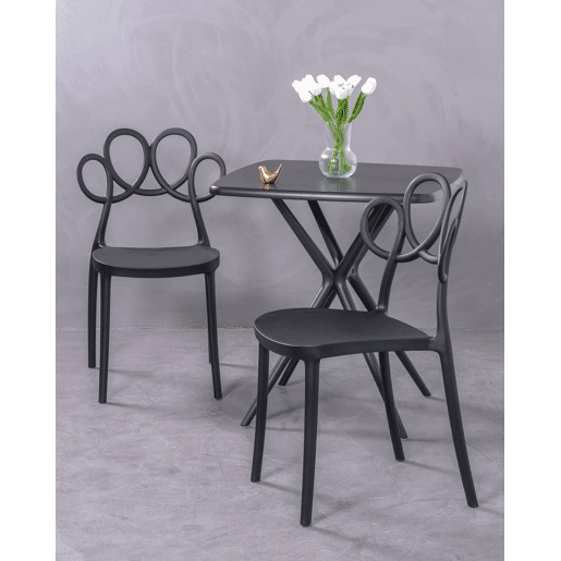 Pack 4 cadeiras e mesa de design para o jardim - Dream