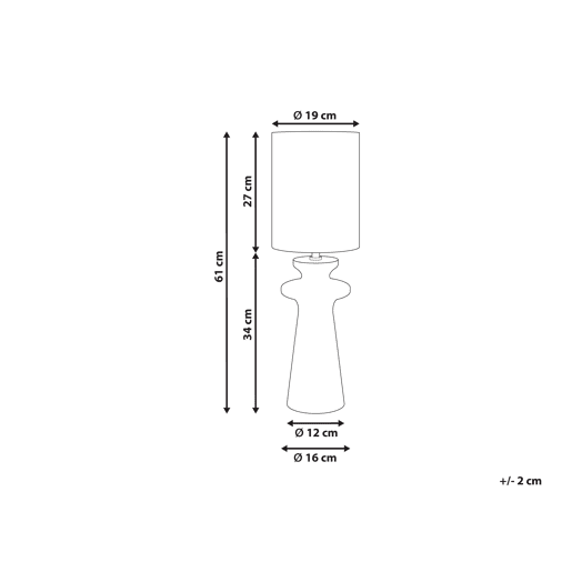 Beliani Candeeiro de mesa OTEROS Beliani Candeeiro de mesa OTEROS