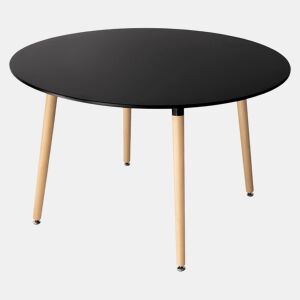 Mesa redonda 120cm negra MARTHA