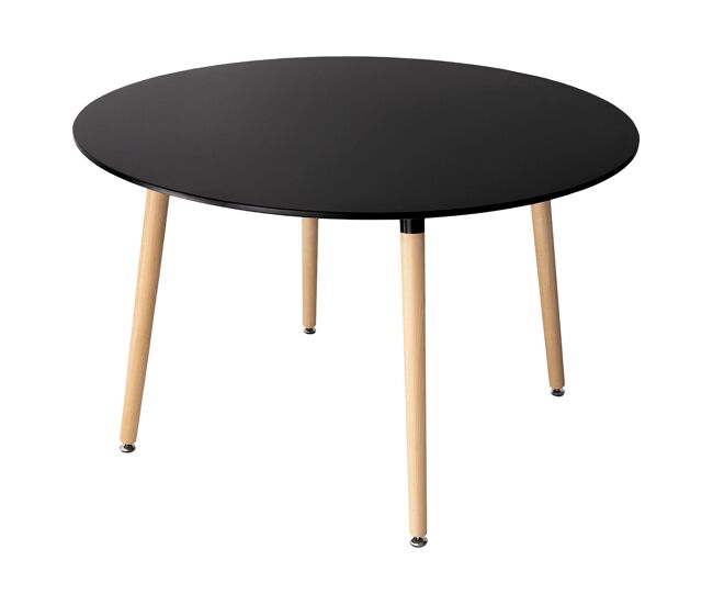 Mesa de comedor redonda MARTHA de estilo escandinavo 120x120