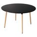 Mesa de comedor redonda MARTHA de estilo escandinavo 120x120 Mesa de comedor redonda MARTHA de estilo escandinavo 120x120 Negro