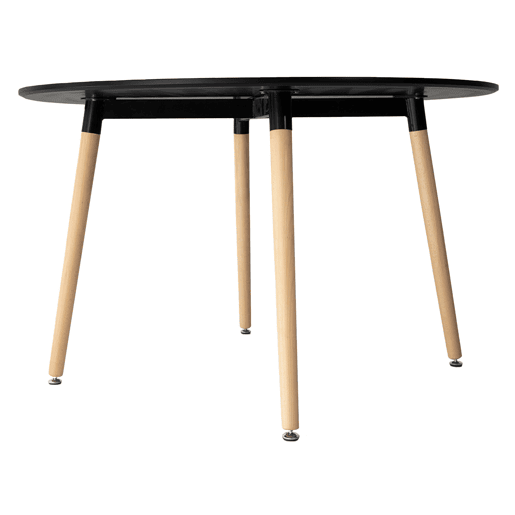 Mesa redonda 120cm negra MARTHA