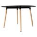 Mesa de comedor redonda MARTHA de estilo escandinavo 120x120 Mesa de comedor redonda MARTHA de estilo escandinavo 120x120 Negro