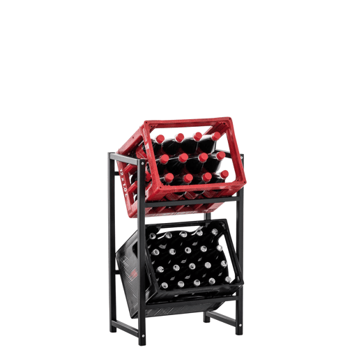 Estantería para cajas Lennert Metal Negro 31X47X75 cm