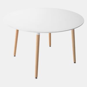Mesa redonda 120cm blanca MARTHA