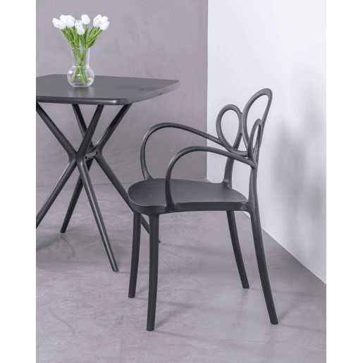Conjunto de 4 cadeiras de design com braços para o jardim - Dream