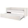 Cama gavetão Bouclé TROYES 90 x 200 cm Creme claro