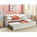 Beliani Cama nido Bouclé TROYES 99x213 Beliani Cama nido Bouclé TROYES 99x213 Beige