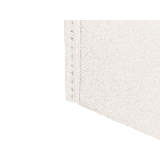 Cama gavetão Bouclé TROYES 90 x 200 cm Creme claro
