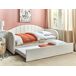 Beliani Cama nido Bouclé EYBURIE 99x217 Beliani Cama nido Bouclé EYBURIE 99x217 Beige
