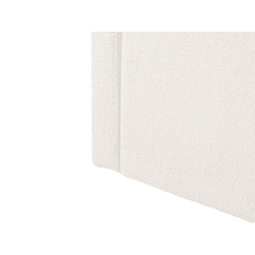 Cama gavetão Bouclé EYBURIE 90 x 200 cm Creme claro