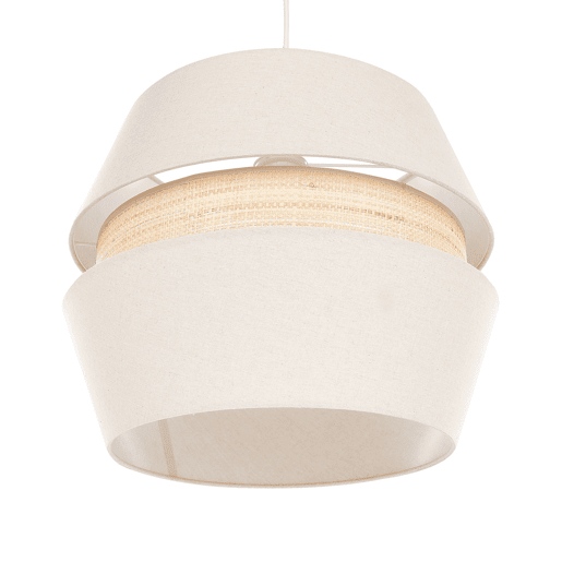 Candeeiro suspenso ATOYAC Linho sintético Creme