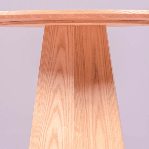 Mesa de jantar com base central em madeira de freixo (100cm) - Nest Mesa de jantar com base central em madeira de freixo (100cm) - Nest