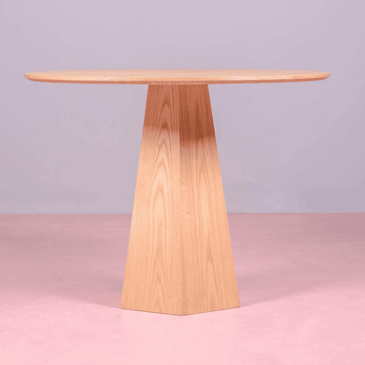 Mesa de jantar com base central em madeira de freixo (100cm) - Nest Mesa de jantar com base central em madeira de freixo (100cm) - Nest