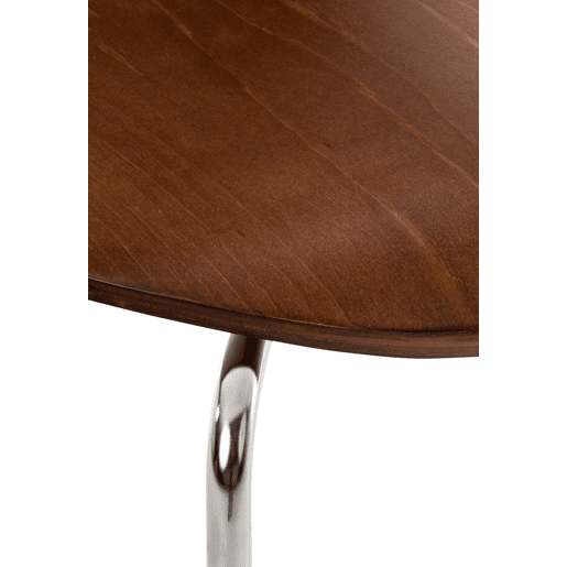 Set De 2 Sillas De Comedor Apilable Diego Madera Marrón 45X43X86 cm
