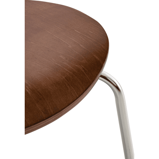 Set De 2 Sillas De Comedor Apilable Diego Madera Marrón 45X43X86 cm