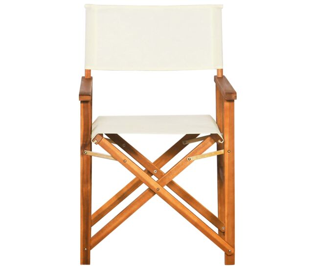 Silla de director de madera maciza de acacia