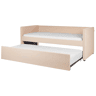 Cama gavetão Bouclé TROYES 90 x 200 cm Rosa pêssego