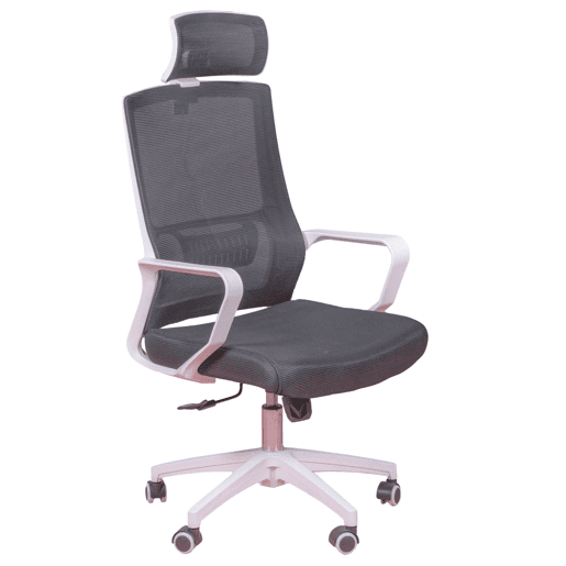 Cadeira de secretária ergonómica em mesh respirável e apoio de cabeça ajustável - Mesh
