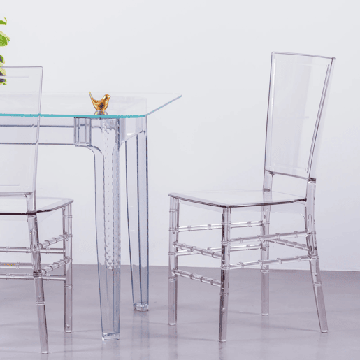 Cadeira de design em policarbonato transparente - Ghost