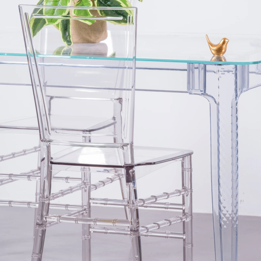 Cadeira de design em policarbonato transparente - Ghost