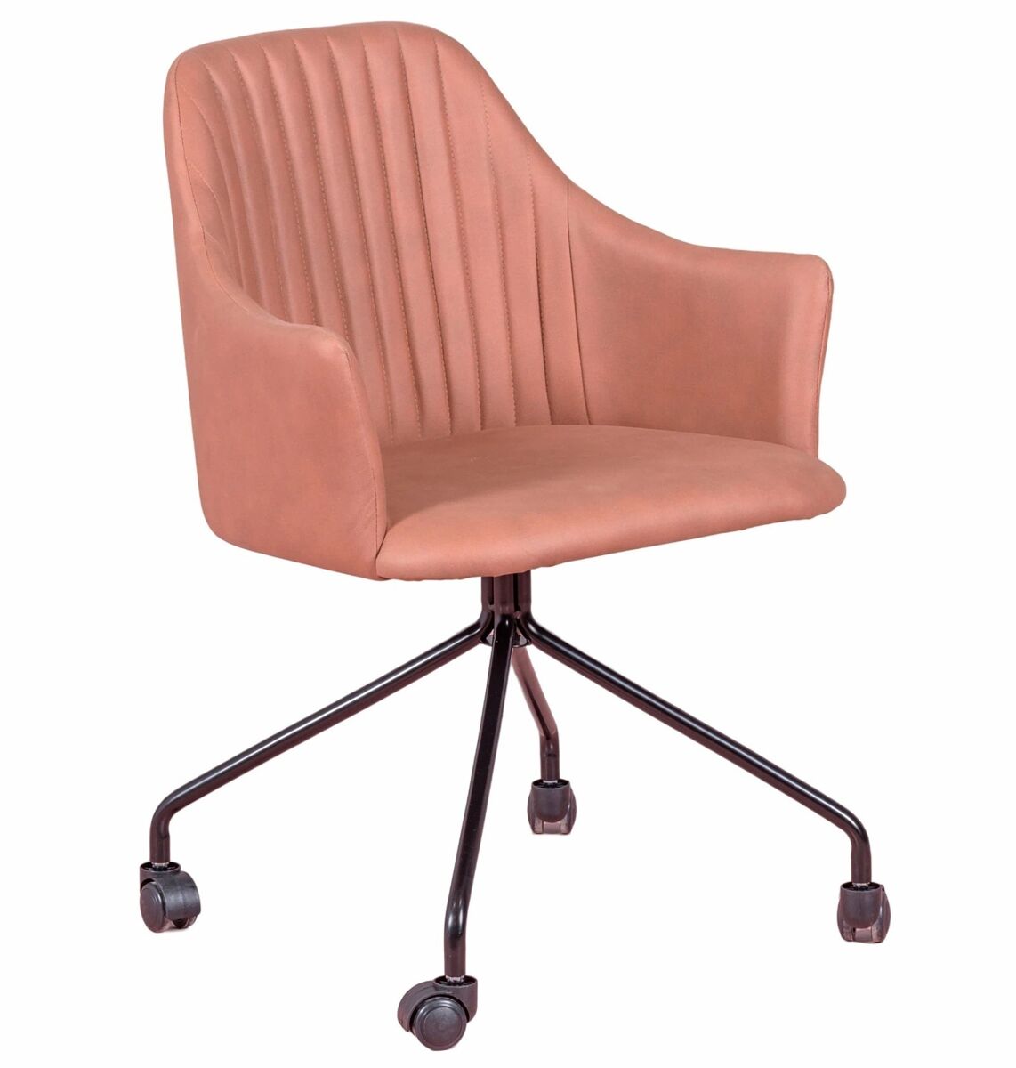 Silla de oficina tapizada en tela vintage - skyline