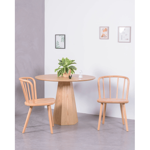 Conjunto de 2 cadeiras rústicas para a sala de jantar - Organic