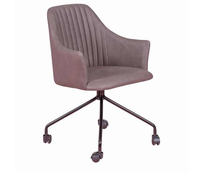 Silla de oficina tapizada en tela vintage - skyline