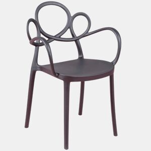 Cadeira de design com braços adequada para exteriores - Dream