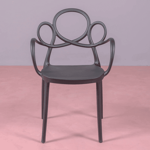 Cadeira de design com braços adequada para exteriores - Dream