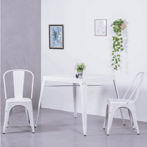 Cadeira metálica em aço estilo industrial - Bistro