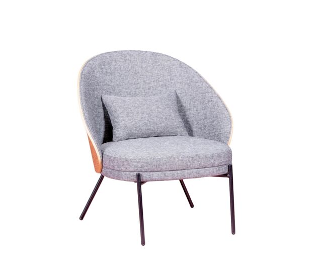 Sillón rústico con madera de fresno natural - earth