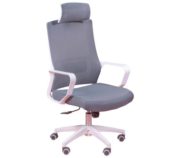Silla de escritorio ergonómica en malla transpirable y reposacabezas ajustable - mesh