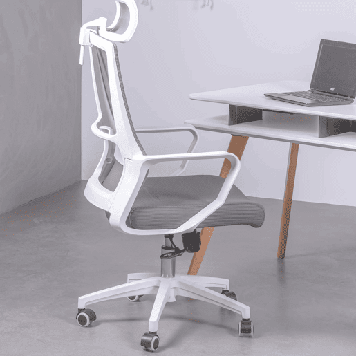 Cadeira de secretária ergonómica em mesh respirável e apoio de cabeça ajustável - Mesh