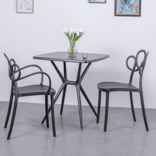 Mesa quadrada de plástico perfeita para exteriores - Dream