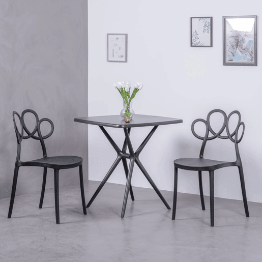Mesa quadrada de plástico perfeita para exteriores - Dream