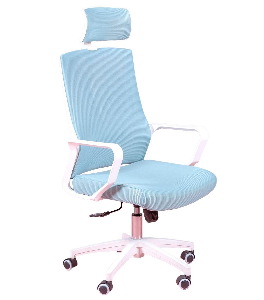 Silla de escritorio ergonómica en malla transpirable y reposacabezas ajustable - mesh
