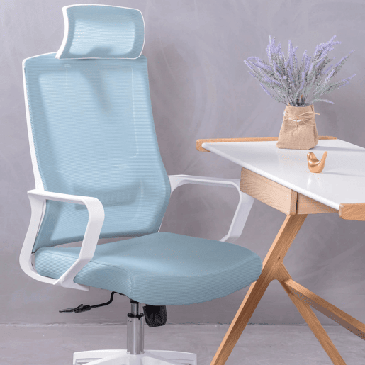 Cadeira de secretária ergonómica em mesh respirável e apoio de cabeça ajustável - Mesh