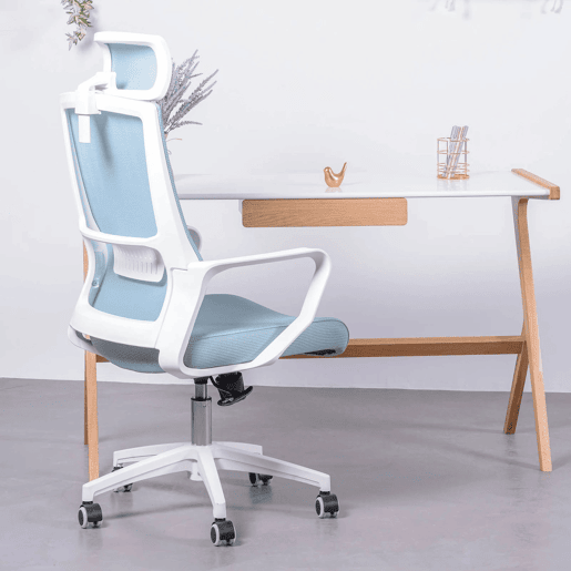 Cadeira de secretária ergonómica em mesh respirável e apoio de cabeça ajustável - Mesh