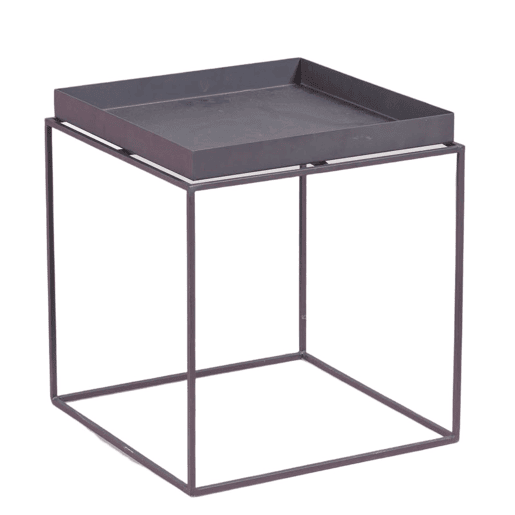 Mesa lateral quadrada em aço adequada para exteriores - Sorento