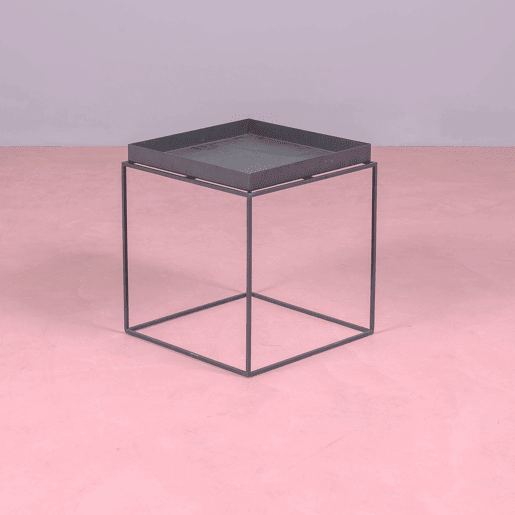 Mesa lateral quadrada em aço adequada para exteriores - Sorento