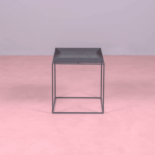 Mesa lateral quadrada em aço adequada para exteriores - Sorento