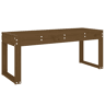 vidaXL Banco de jardim 110x38x45 cm pinho maciço castanho-mel