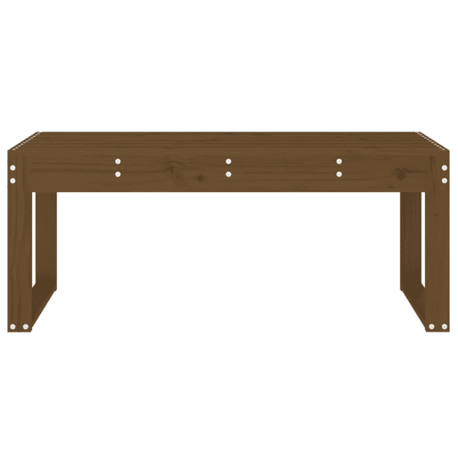 vidaXL Banco de jardim 110x38x45 cm pinho maciço castanho-mel