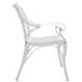Banco de jardín de aluminio fundido 102x50 Banco de jardín de aluminio fundido 102x50 Blanco