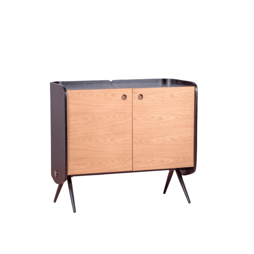 Armário console em madeira maciça de carvalho - Madison