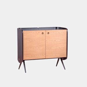 Armário console em madeira maciça de carvalho - Madison